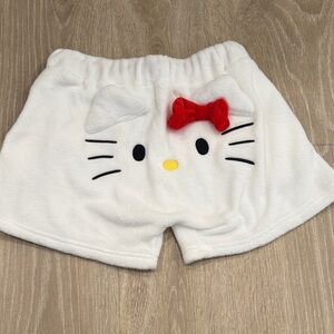 Hello Kitty White Shorts with Red Accents